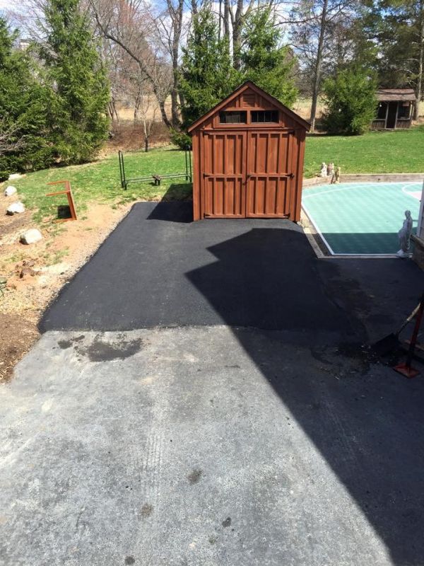 Completed Driveway Extension in New Jersey