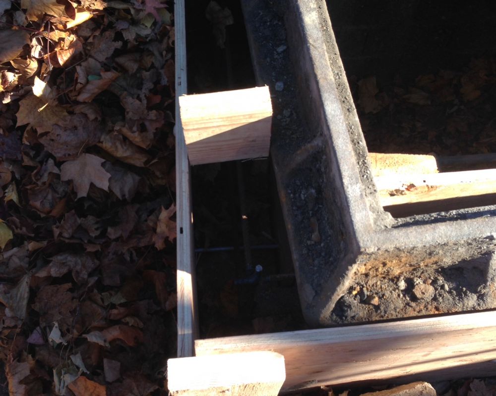 Excavating storm drain for repair