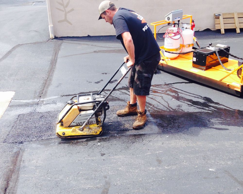 Commercial Infrared Parking Lot Asphalt Repair New Jersey