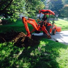 Removing Soil for Driveway Extension