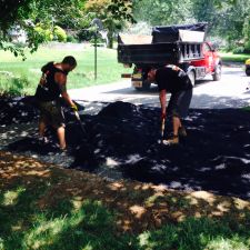 Laying Asphalt for Driveway Extension
