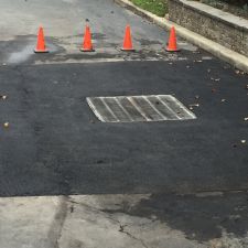 Asphalt Repair with Drainage Grate