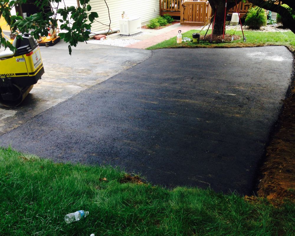 Completed Residential Driveway Extension